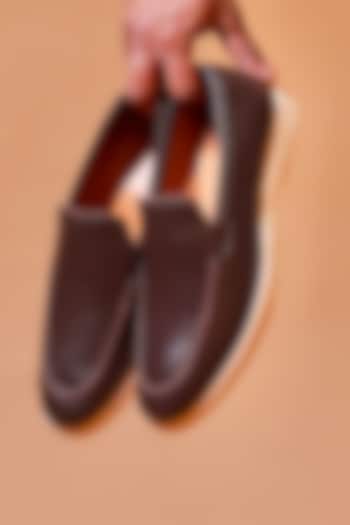 Dark Brown Leather Loafers by Dmodot at Pernia's Pop Up Shop