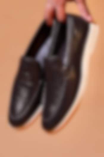 Black Leather Loafers by Dmodot at Pernia's Pop Up Shop