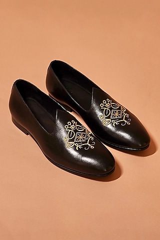 Sherwani Men Stop N Style Gold Khussa Punjabi Jutti For Men Mojari