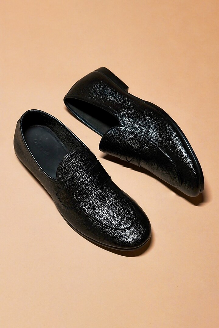 Black Leather Loafers by Dmodot at Pernia's Pop Up Shop