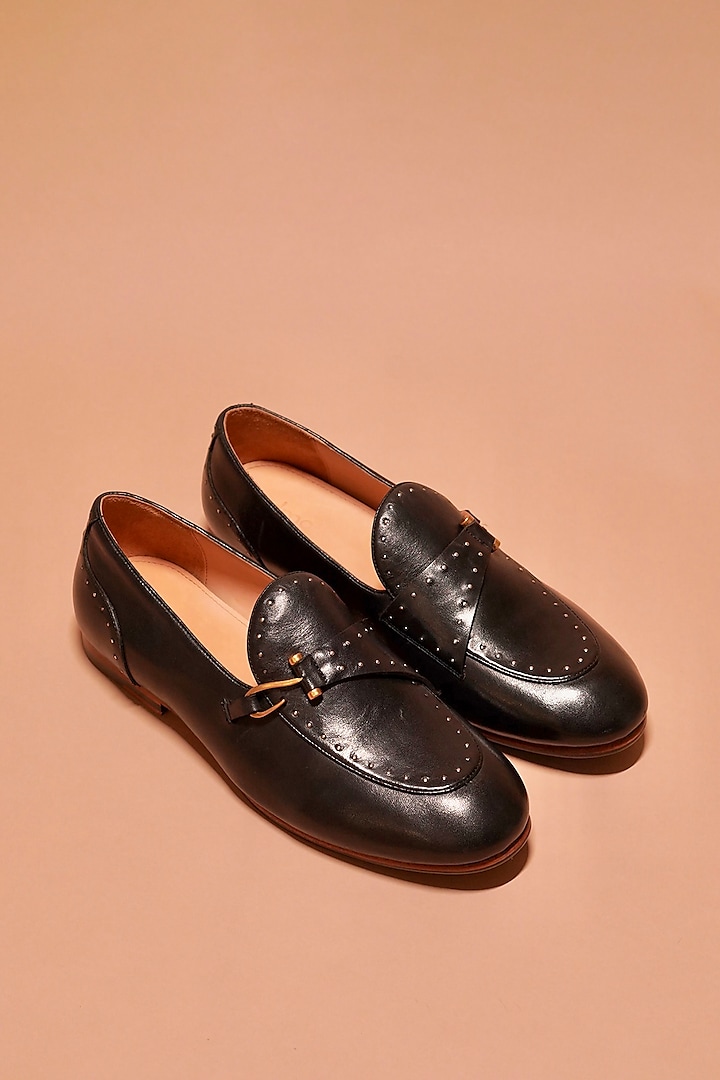 Black Leather Loafers by Dmodot