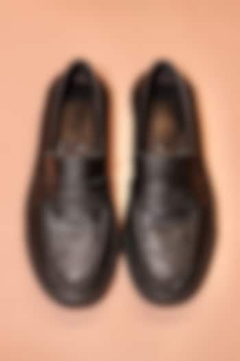 Black Leather Loafers by Dmodot at Pernia's Pop Up Shop