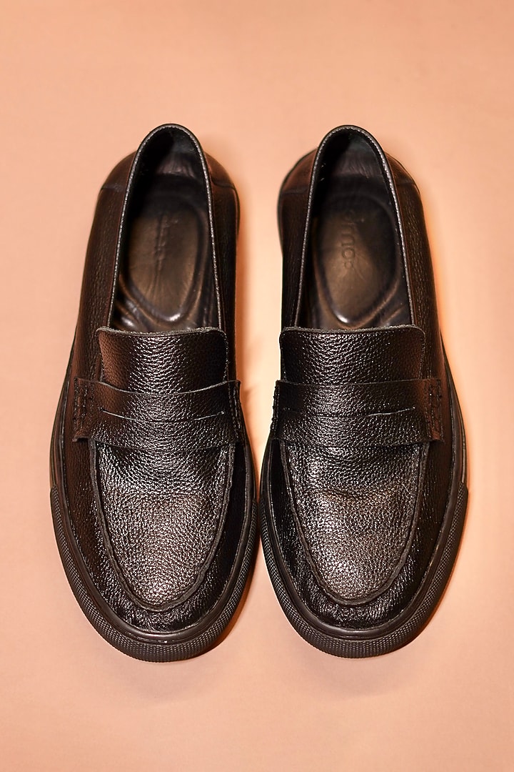 Black Leather Loafers by Dmodot at Pernia's Pop Up Shop