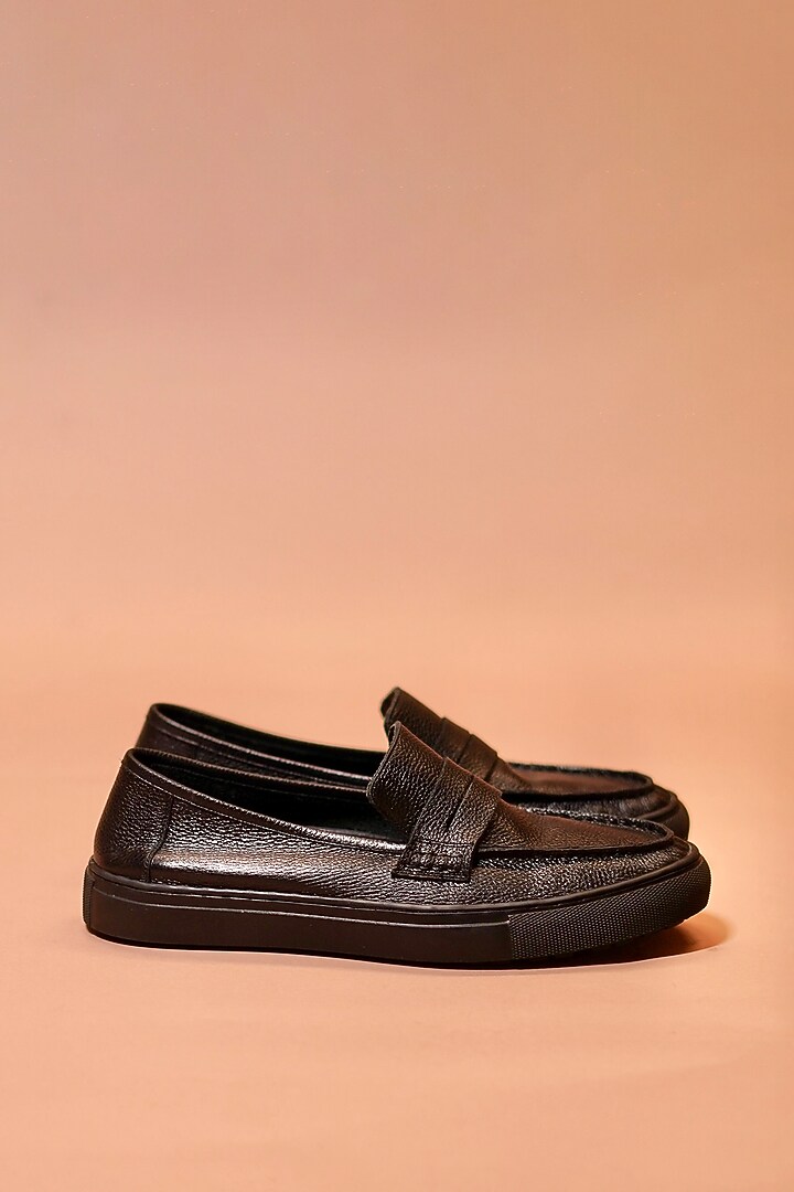 Black Leather Loafers by Dmodot at Pernia's Pop Up Shop