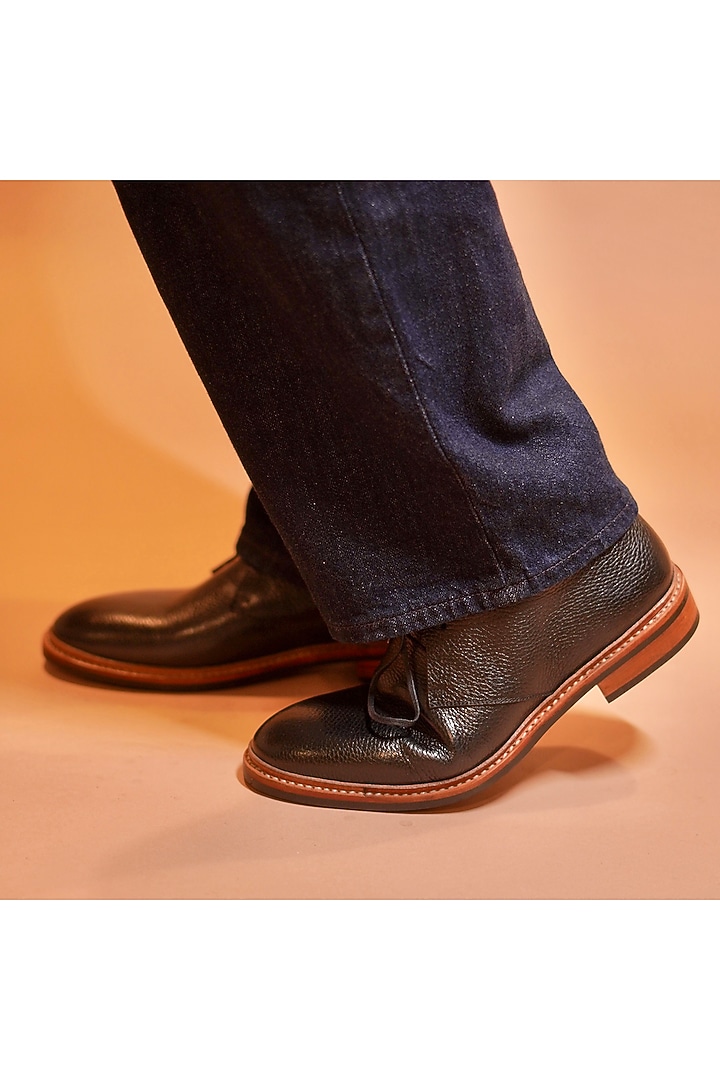 Black Leather Boots by Dmodot at Pernia's Pop Up Shop