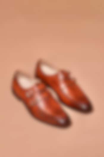 Dual-Tone Tan Leather Loafers by Dmodot at Pernia's Pop Up Shop