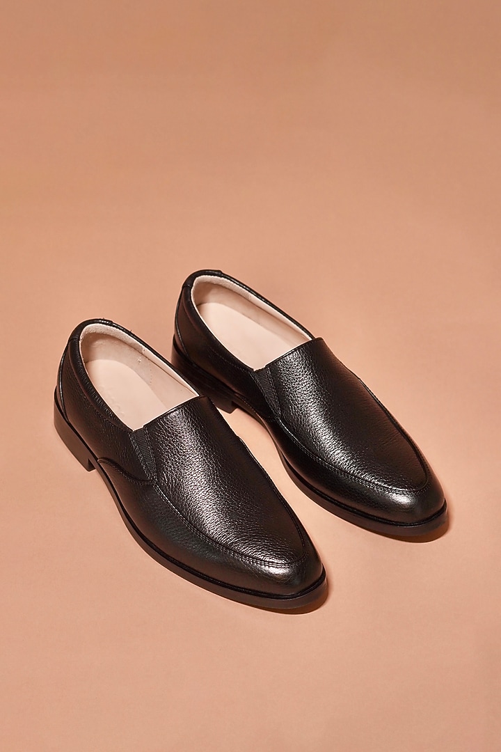 Black Leather Loafers by Dmodot at Pernia's Pop Up Shop