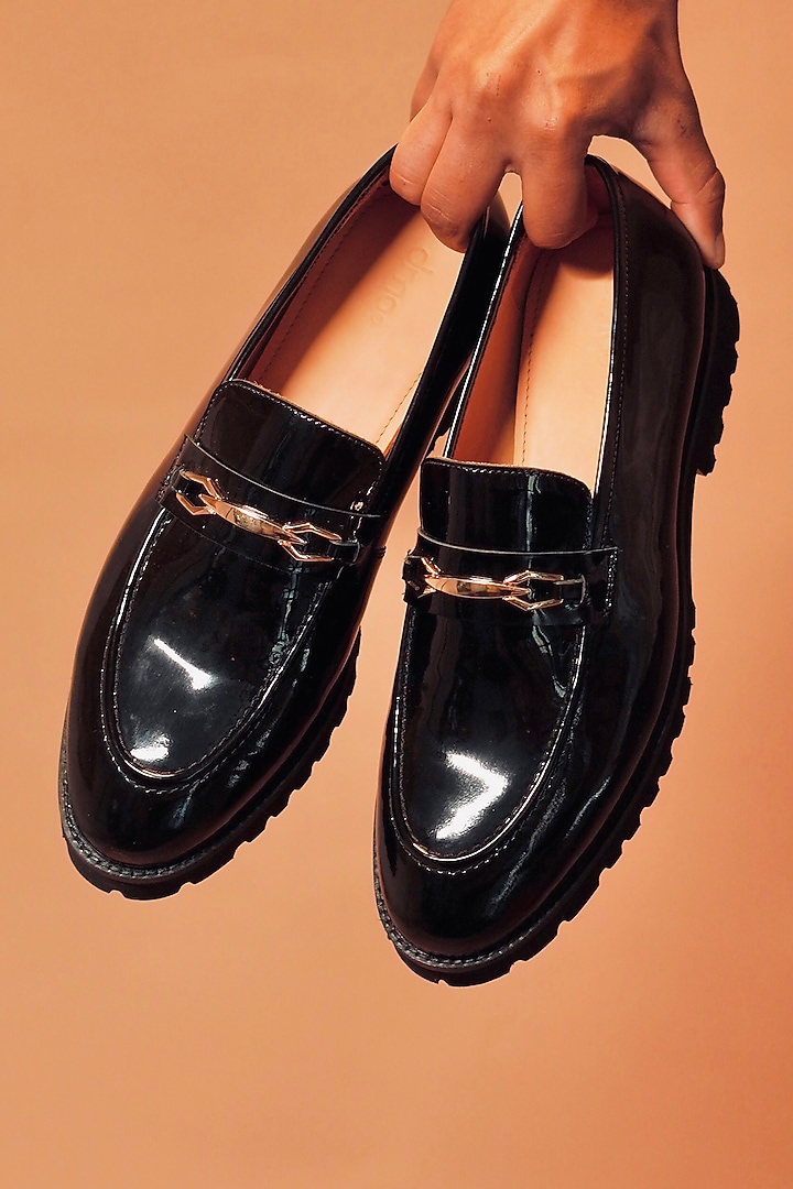 Black Patent Leather Loafers by Dmodot at Pernia's Pop Up Shop