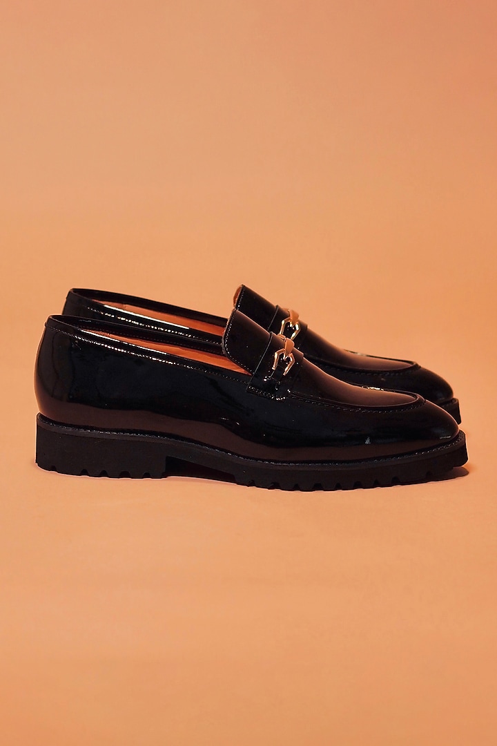 Black Patent Leather Loafers by Dmodot at Pernia's Pop Up Shop