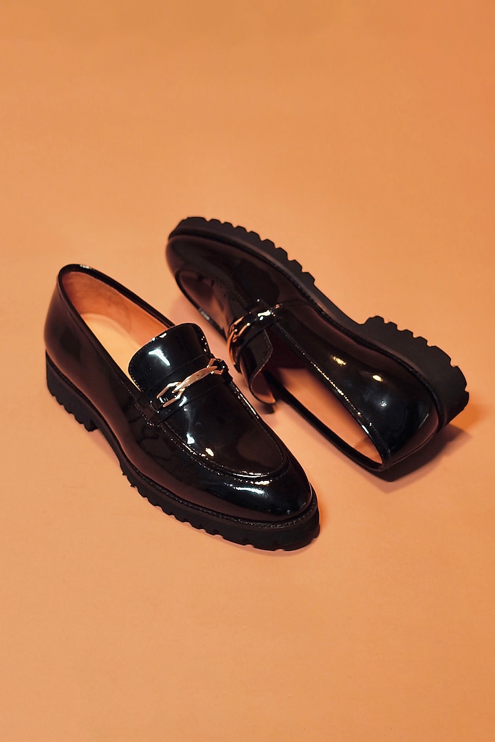 Black Patent Leather Loafers by Dmodot at Pernia's Pop Up Shop