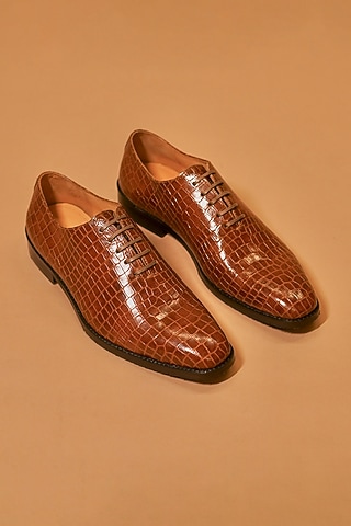 Buy Burnt Cherry Leather Oxford Shoes for men Online from Indian Designers 2026 Buy Burnt Cherry Leather Oxford Shoes for men Online from Indian Designers 2026