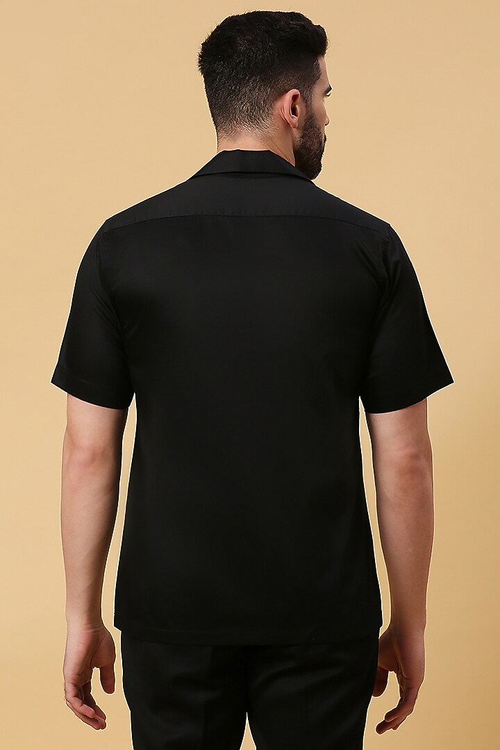 Black & White Party Wear Shirting Party Wear Shirt by DMODE at Pernia's Pop Up Shop
