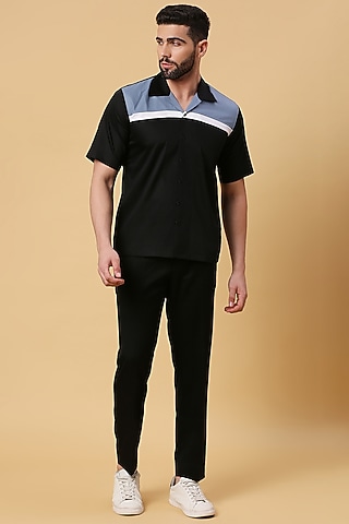 Multi-Colored Shirting Fabric Stripe Shirt by DMODE