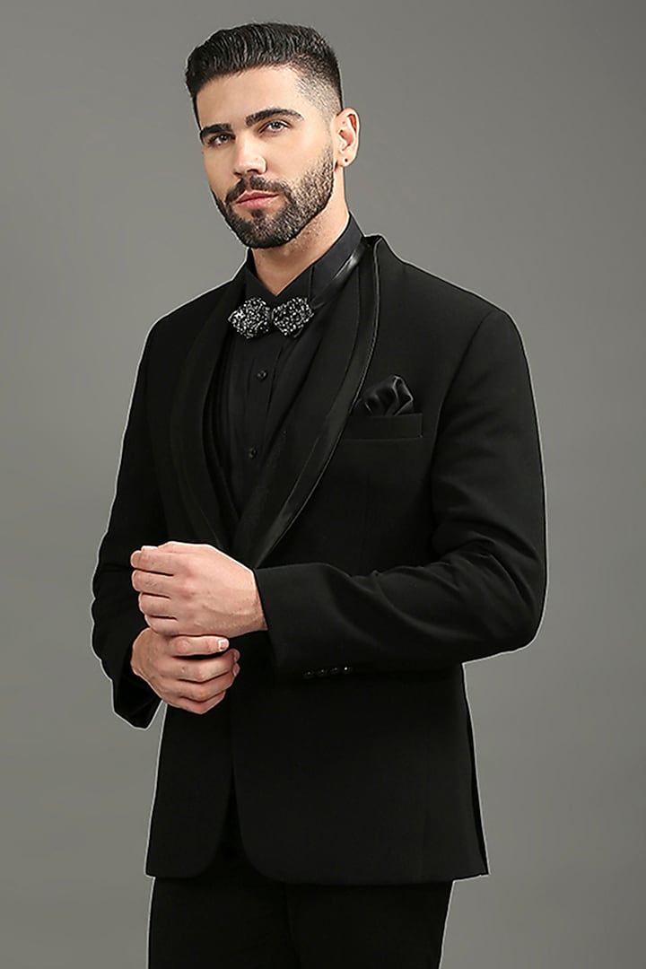 Black Suiting Tuxedo Set by DMODE at Pernia's Pop Up Shop