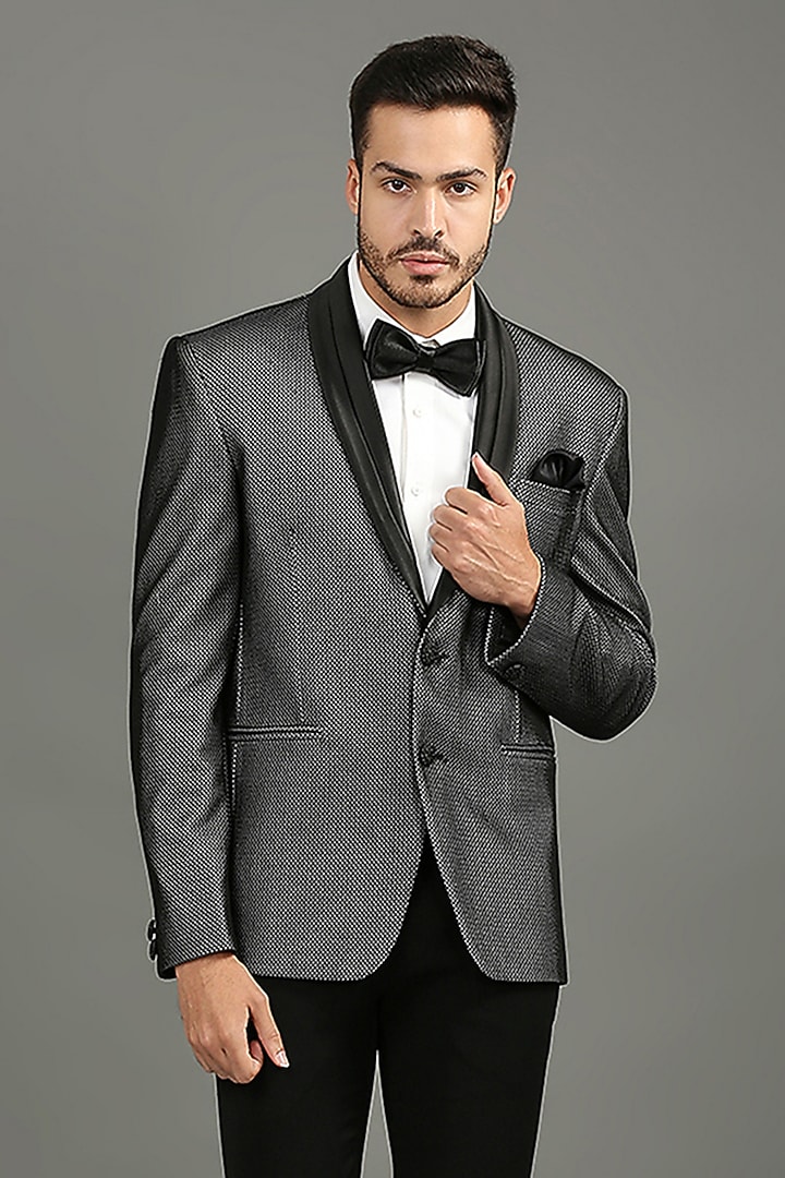 Grey Suiting Tuxedo Set by DMODE at Pernia's Pop Up Shop