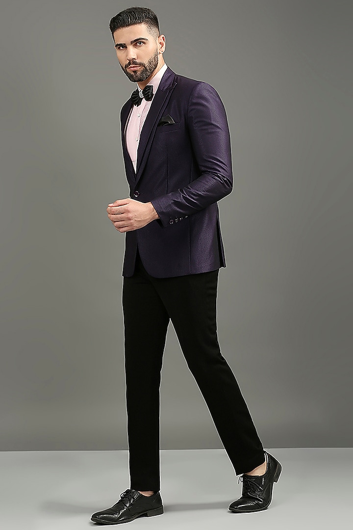 Aubergine Suiting Tuxedo Set by DMODE at Pernia's Pop Up Shop