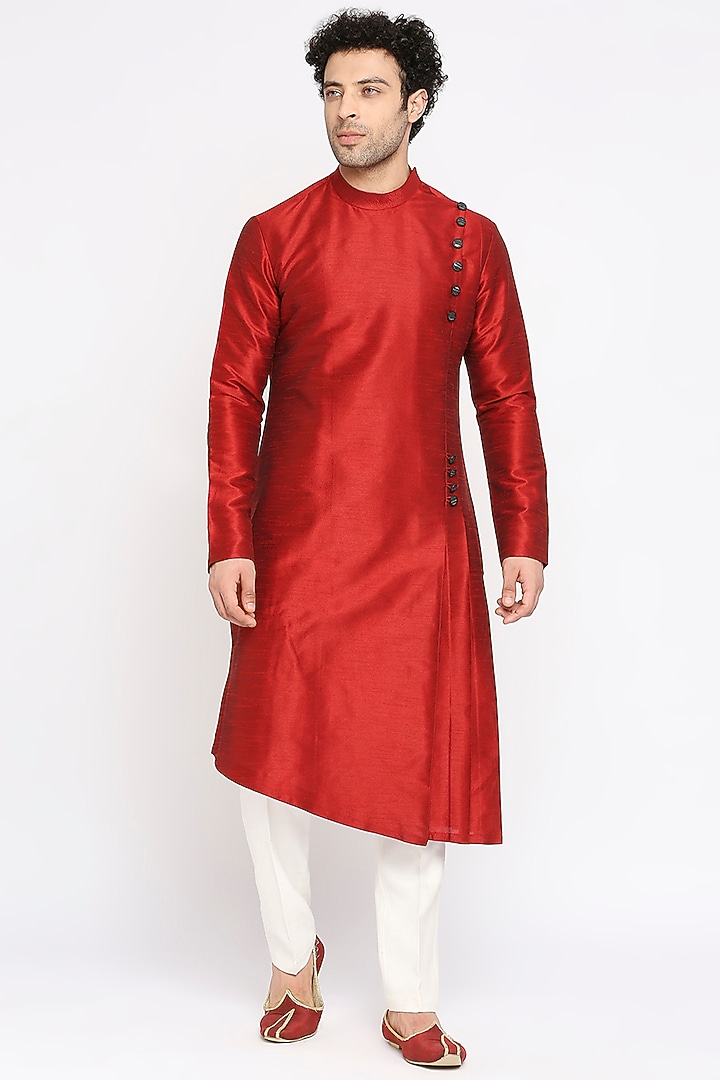 Off-White Jacquard Nehru Jacket Set by DMODE at Pernia's Pop Up Shop