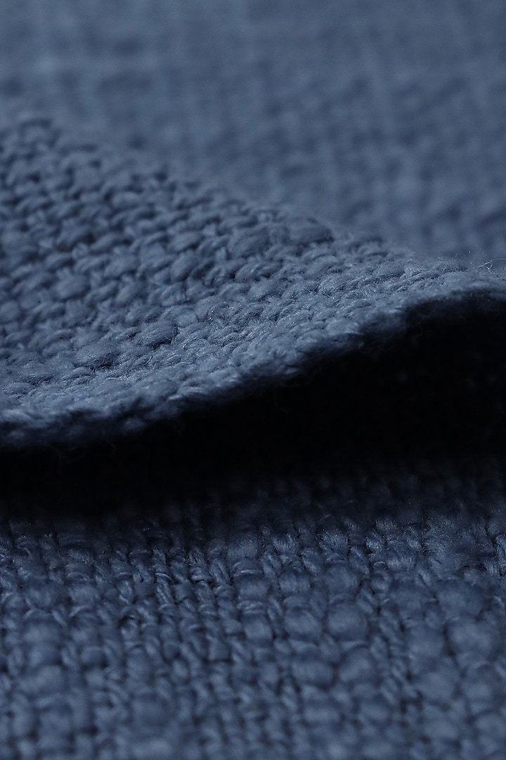 Cobalt Blue Organic Cotton Solid Throw by Dmaasa at Pernia's Pop Up Shop
