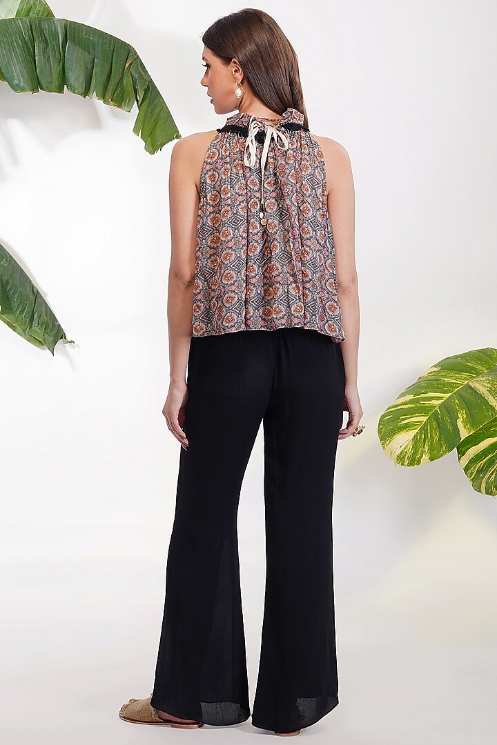 Grey Tie-Dyed Halter Top by Devyani Mehrotra at Pernia's Pop Up Shop