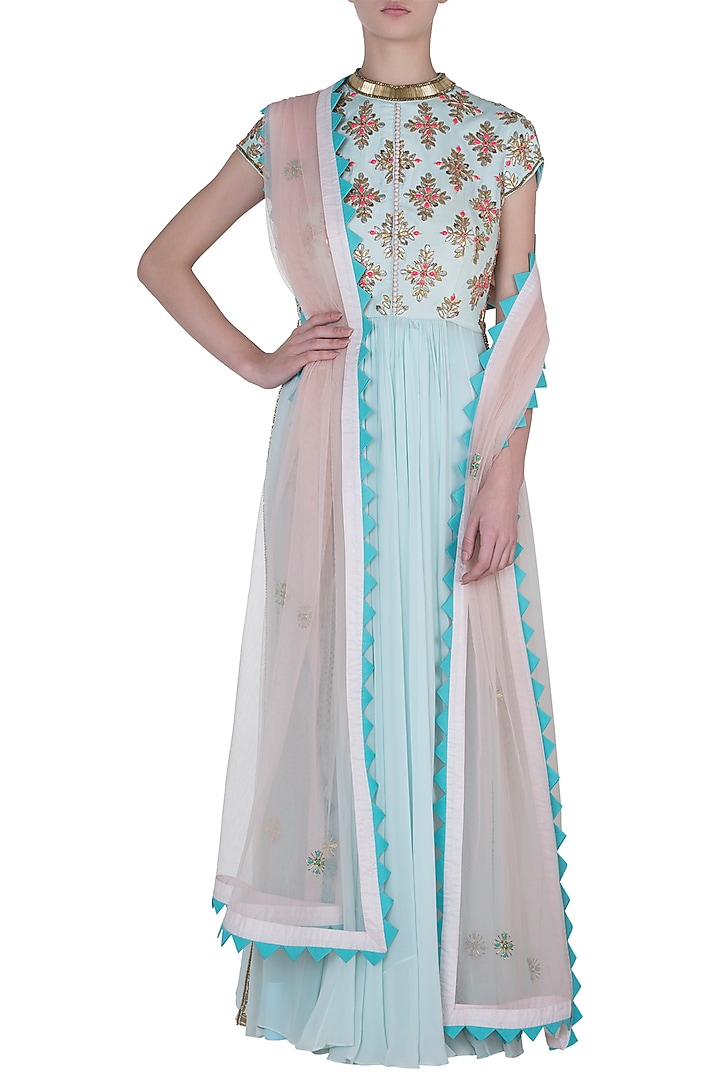 Mint salwar suit set available only at Pernia's Pop Up Shop.