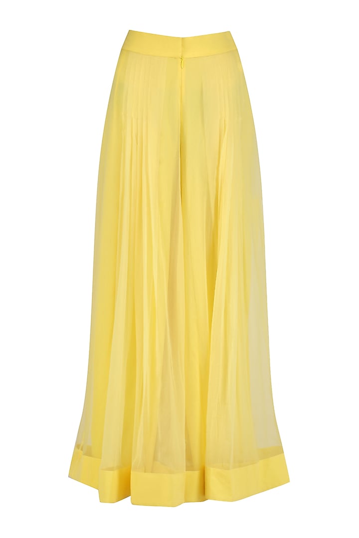 Yellow sequins embroidered kalidaar anarkali and pants set available only at Pernia's Pop Up Shop.