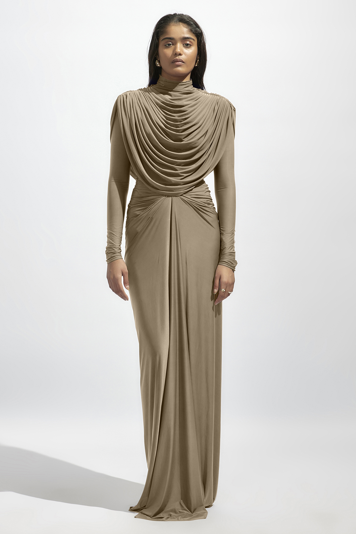 Purple Malai Lycra & Net Party Wear Gown by Deme by Gabriella at Pernia's Pop Up Shop