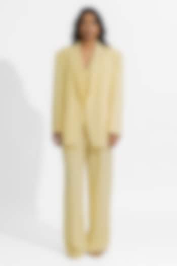 Butter Yellow Ferrari Blazer Set by Deme by Gabriella at Pernia's Pop Up Shop