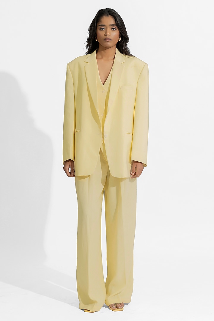 Butter Yellow Ferrari Blazer Set by Deme by Gabriella at Pernia's Pop Up Shop