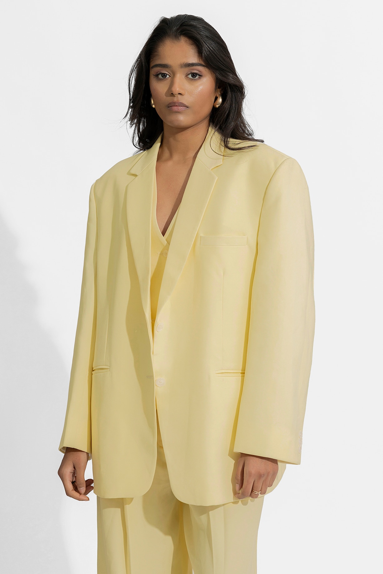 Butter Yellow Ferrari Blazer Set by Deme by Gabriella at Pernia's - Main Image