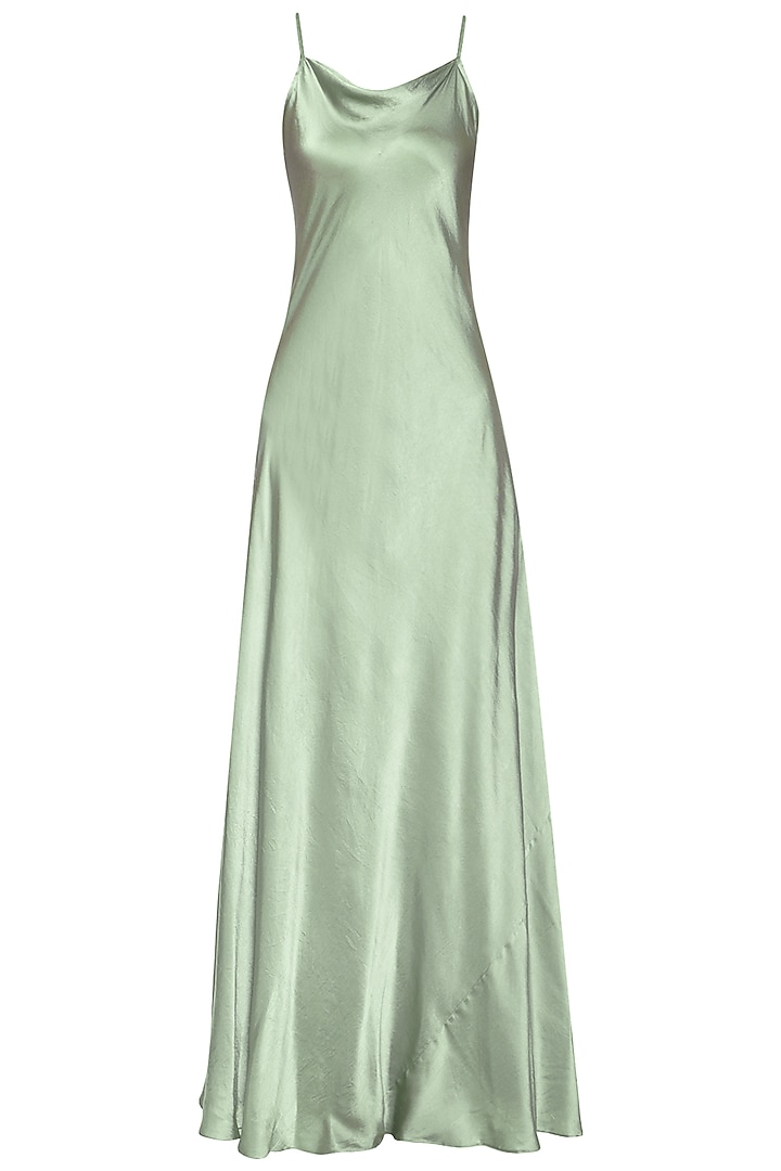 Mint green slip gown available only at Pernia's Pop Up Shop. 2023