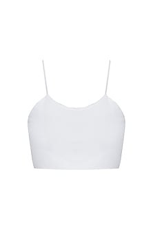 White sleeveless crop top available only at Pernia's Pop Up Shop. 2024