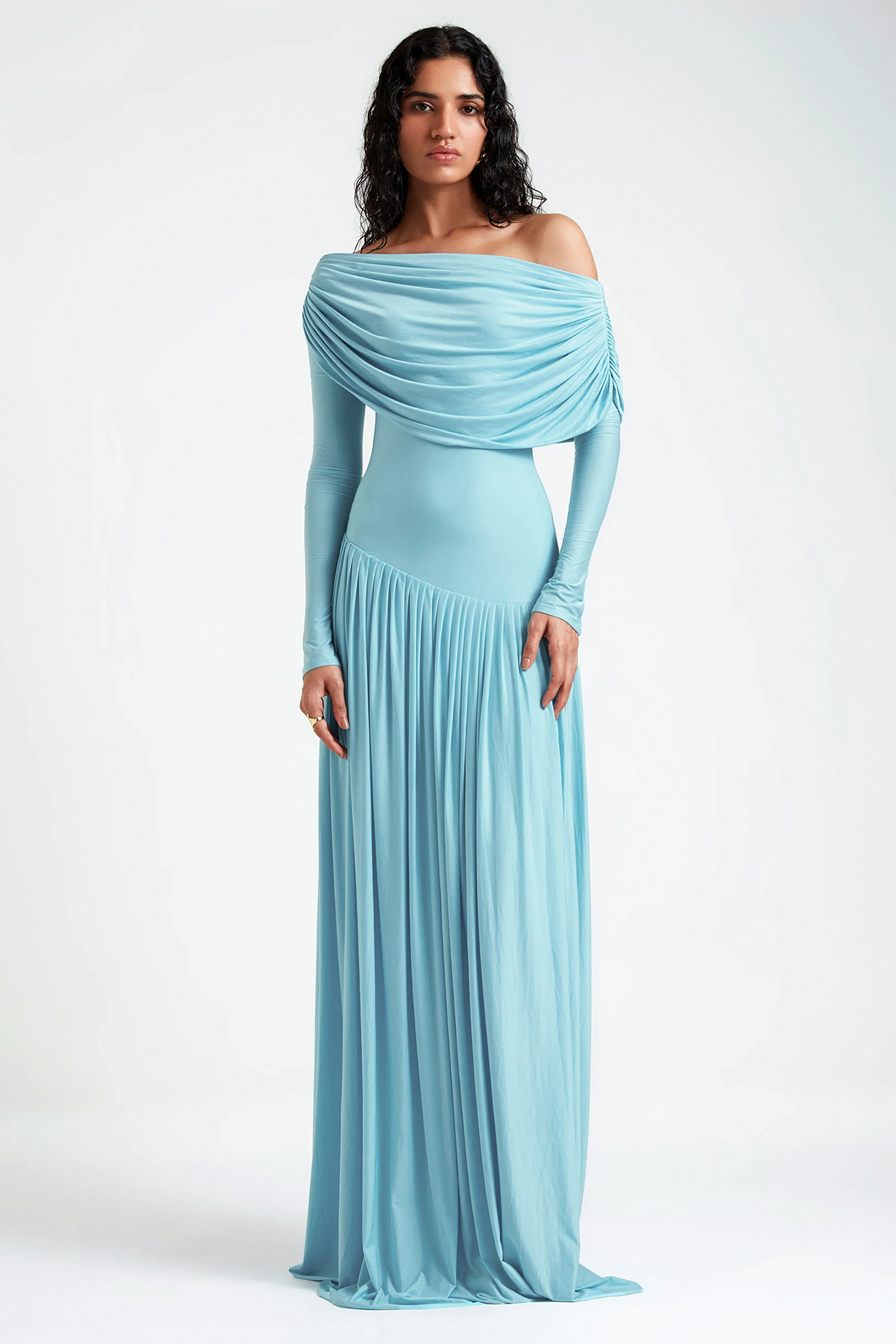 Tropical Blue Malai Lycra Engagement Gown by Deme by Gabriella at Pernia's Pop Up Shop