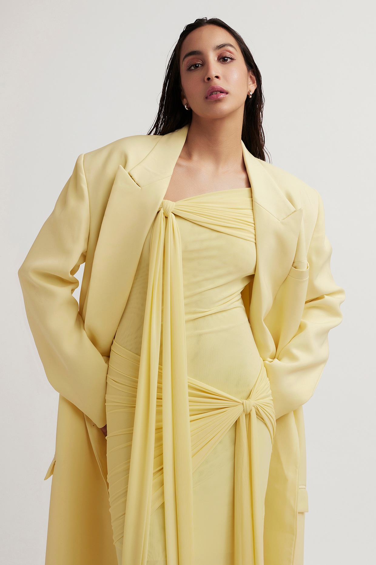 ジャケット・アウター melt the lady wrapping gown coat MELT THE LADY wrapping gown coat（MELT THE け LADY wrapping