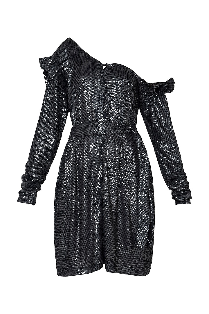 Black sequins mini dress by DEME BY GABRIELLA