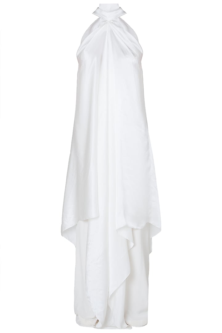 White high neck dress by DEME BY GABRIELLA