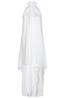 White high neck dress available only at Pernia's Pop Up Shop. 2024