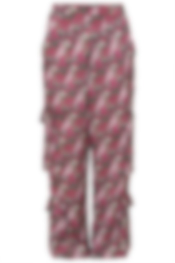 Multi Colored Printed Jogger Pants by Deme by Gabriella