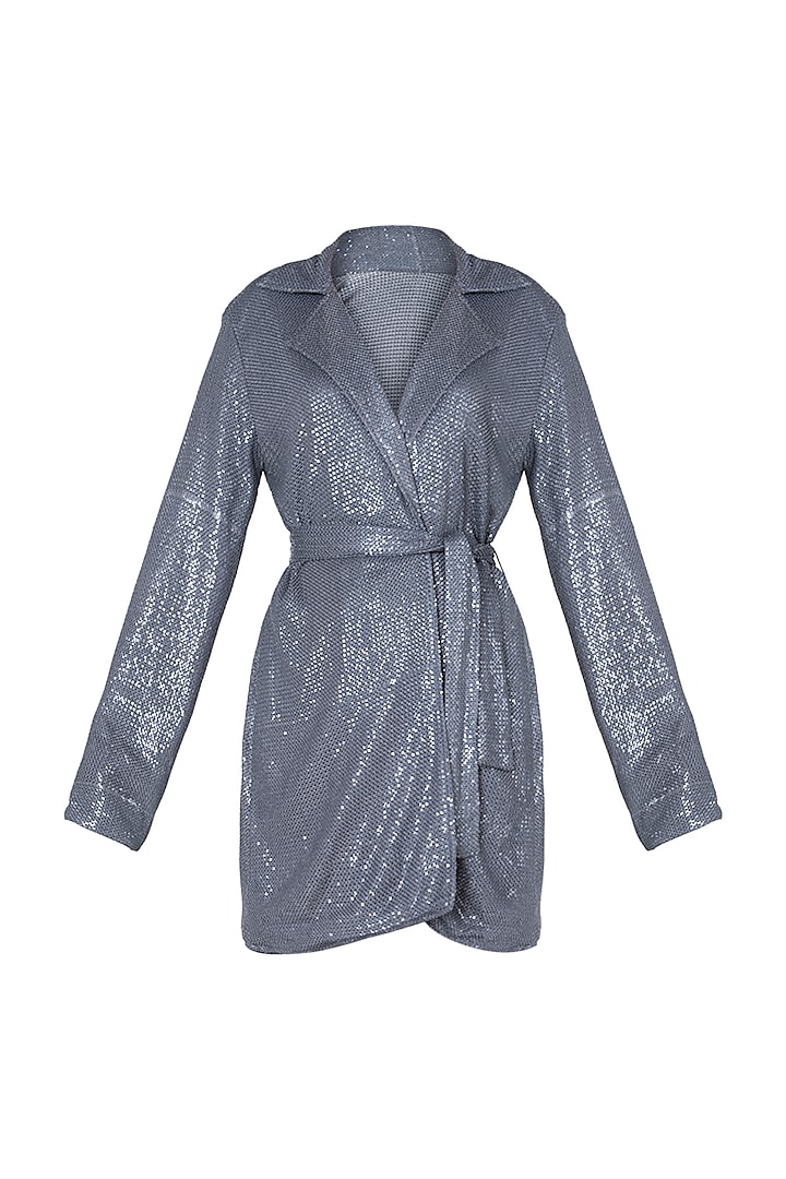 Grey sequins blazer by DEME BY GABRIELLA