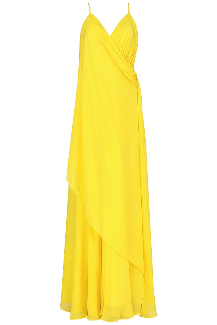 Yellow corset dress available only at Pernia's Pop Up Shop. 2024