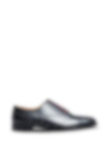 Black Leather Oxford Brogues by Dmodot