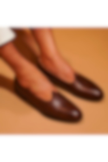Dark Brown Leather Mojris by Dmodot