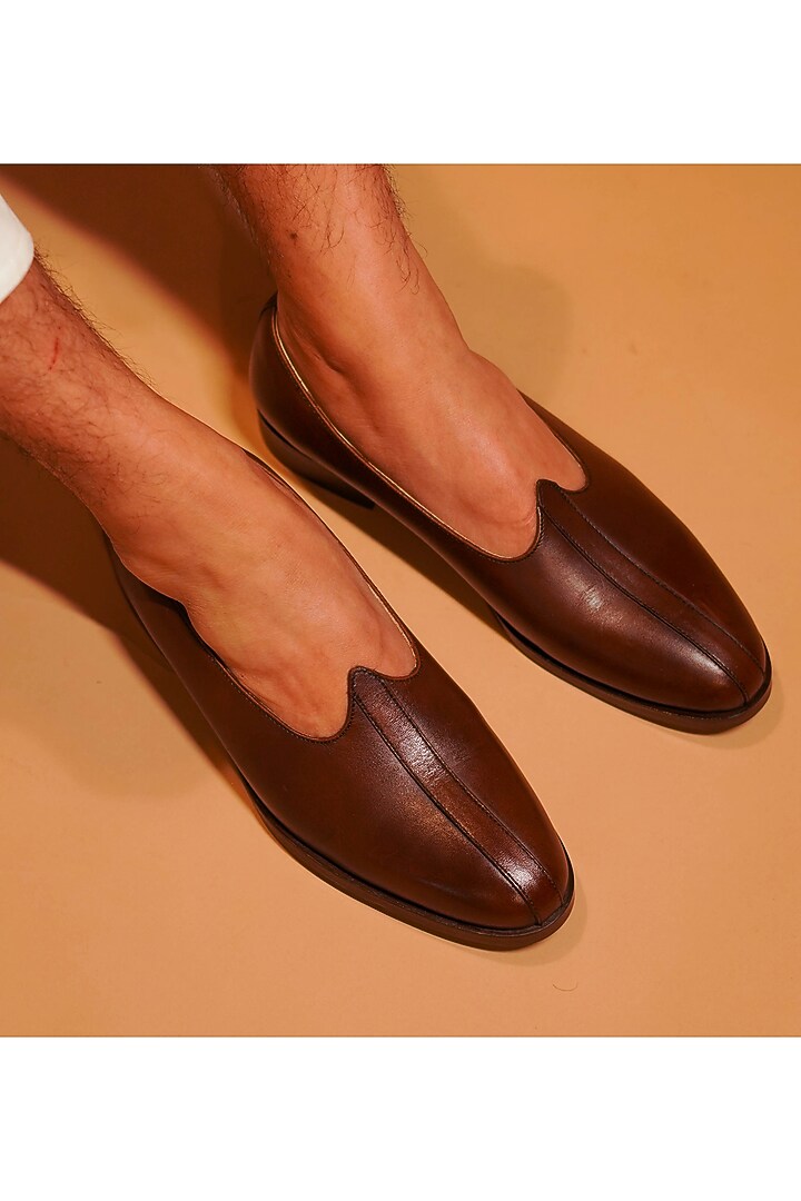Dark Brown Leather Mojris by Dmodot at Pernia's Pop Up Shop