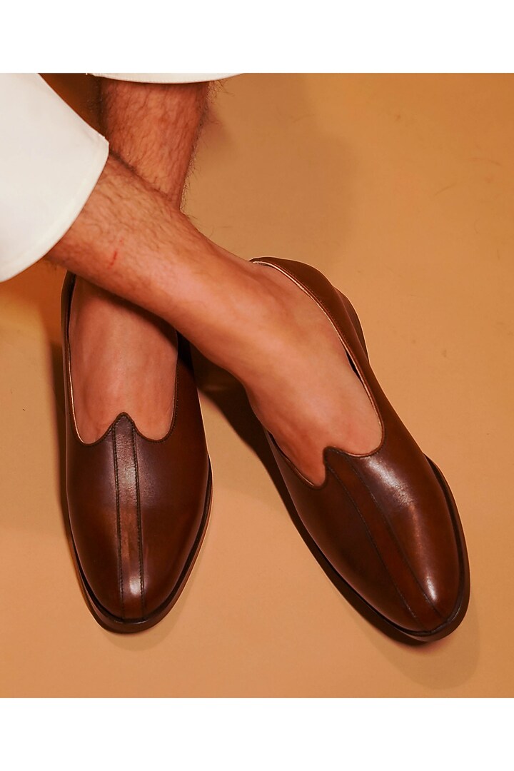 Dark Brown Leather Mojris by Dmodot at Pernia's Pop Up Shop