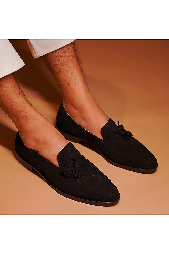 Black Suede Loafers by Dmodot