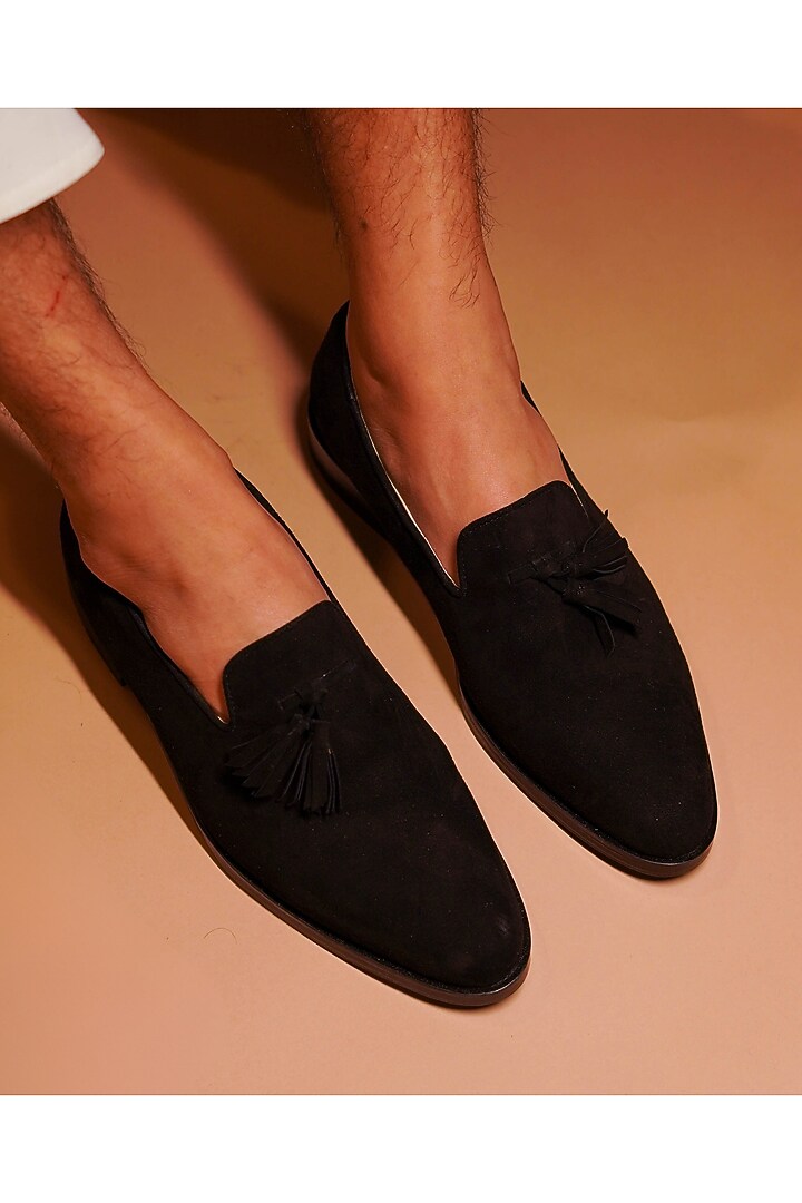 Black Suede Loafers by Dmodot at Pernia's Pop Up Shop