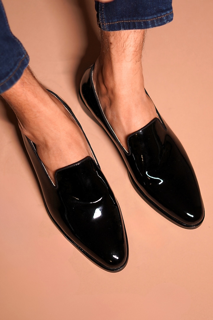 Black Patent Leather Loafers by Dmodot at Pernia's Pop Up Shop
