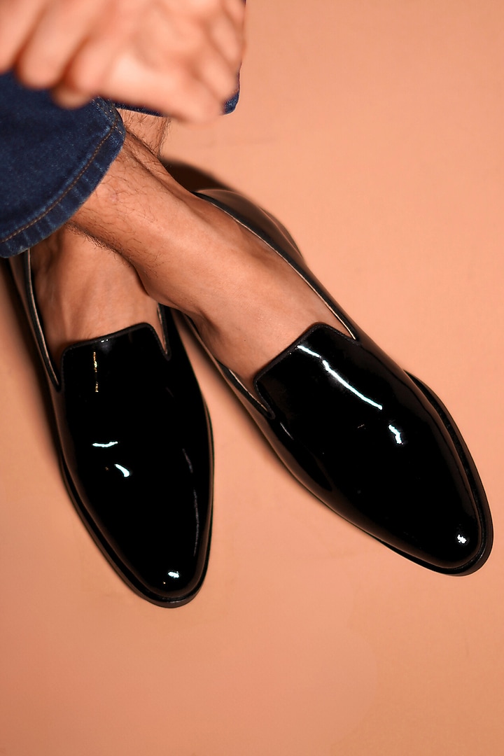 Black Patent Leather Loafers by Dmodot at Pernia's Pop Up Shop