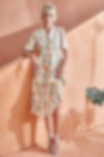Tuscany Bemberg Lenzing Modal Flared Dress by Label Deepika Nagpal