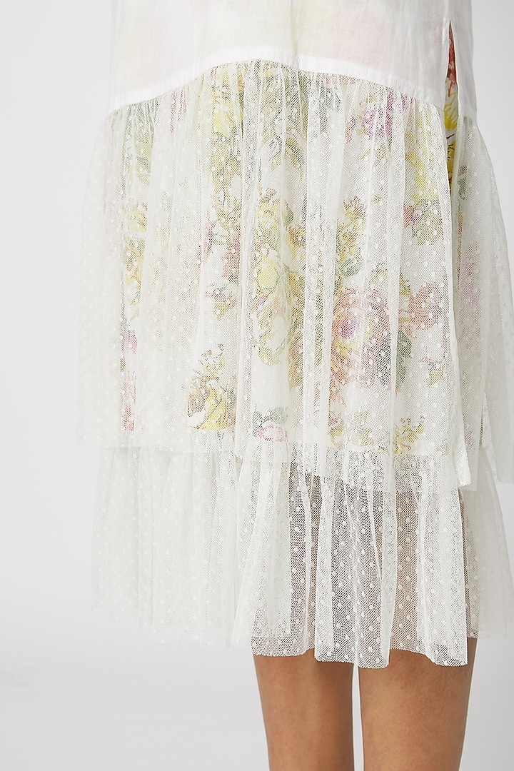 White Slip With Adjustable Straps by Dilnaz Karbhary at Pernia's Pop Up Shop