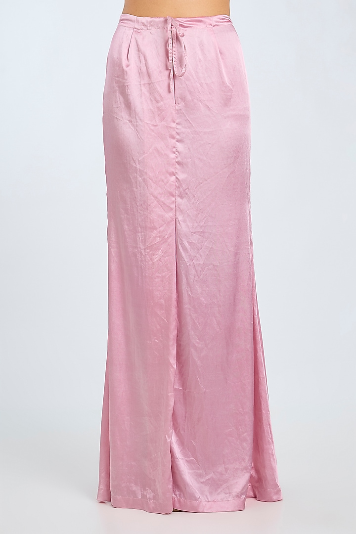 Pink Net Embroidered Reception Saree by Dilnaz Karbhary at Pernia's Pop Up Shop